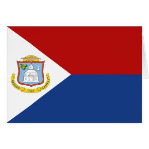 Cartão Bandeira de Sint Maarten