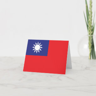 Cartão Bandeira de Taiwan