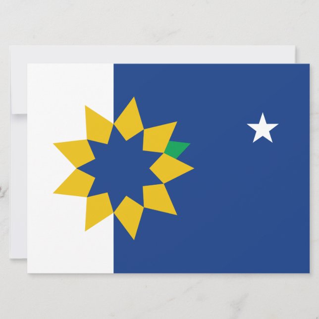 Cartão Bandeira de Topeka (Kansas) (Frente)