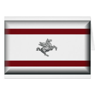 Cartão Bandeira de Toscânia (Italia)