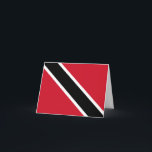 Cartão Bandeira de Trinidad e Tobago<br><div class="desc">Produtos de Sinalizador Mundial Personalizáveis - Sinta-se à vontade para adicionar seu próprio texto.</div>