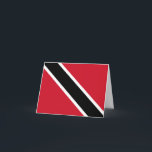 Cartão Bandeira de Trinidad e Tobago<br><div class="desc">Produtos de Sinalizador Mundial Personalizáveis - Sinta-se à vontade para adicionar seu próprio texto.</div>