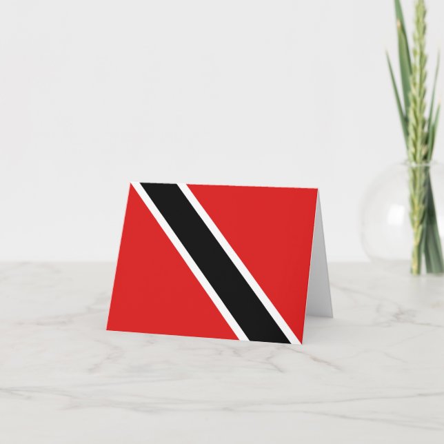 Cartão Bandeira de Trinidad e Tobago Notecard (Frente)