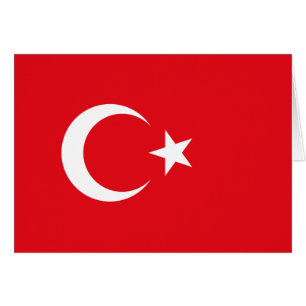 Cartão Bandeira de Turquia