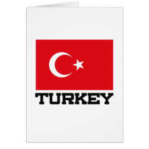 Cartão Bandeira de Turquia