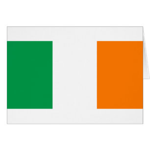 Cartão Bandeira/Dia de São Patrício irlandês