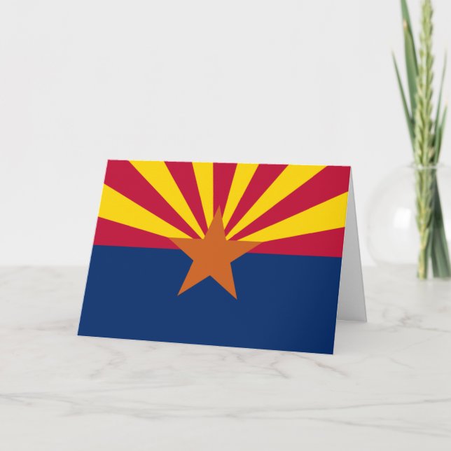 Cartão Bandeira do Arizona (Frente)