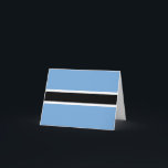 Cartão Bandeira do Botsuana<br><div class="desc">Produtos de Sinalizador Mundial Personalizáveis - Sinta-se livre para adicionar seu próprio texto.</div>