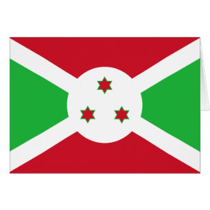Cartão Bandeira do Burundi Patriótico