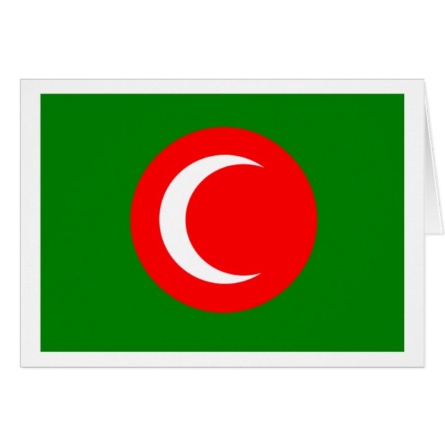 Cartão Bandeira do Curdistão (1922-1924, 1925) (Frente Horizontal)