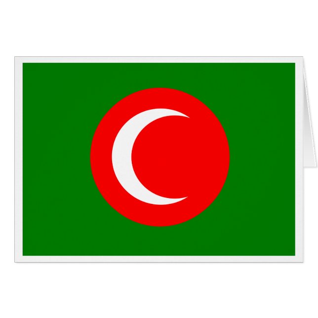 Cartão Bandeira do Curdistão (1922-1924, 1925) (Frente horizontal)