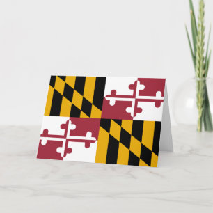 Cartão Bandeira do Estado de Maryland