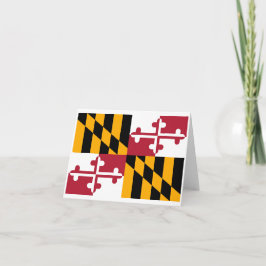 Cartão Bandeira do Estado de Maryland