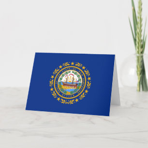 Cartão Bandeira do Estado de New Hampshire