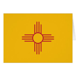 Cartão Bandeira do estado de New mexico