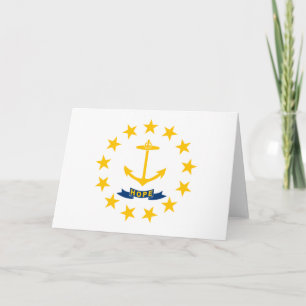 Cartão Bandeira do Estado de Rhode Island