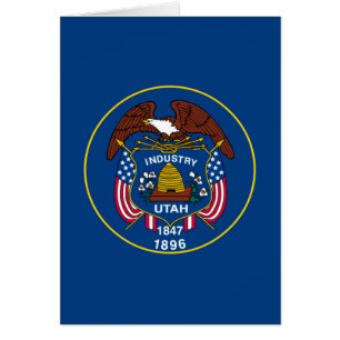 Cartão Bandeira do Estado de Utah Design