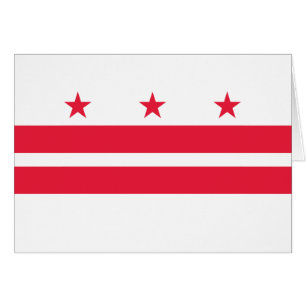 Cartão Bandeira do Estado de Washington DC