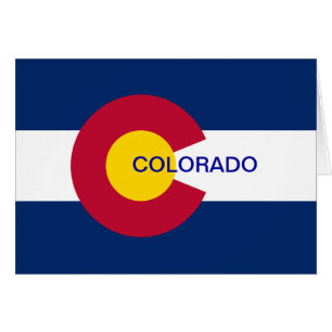 Cartão Bandeira do Estado do Colorado