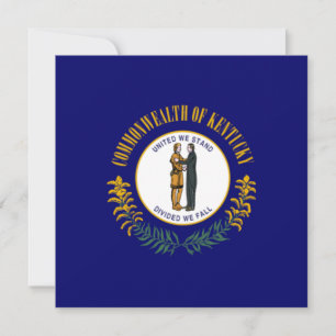 Cartão Bandeira do Estado do Kentucky