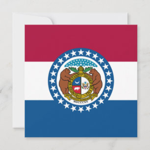 Cartão Bandeira do Estado do Missouri