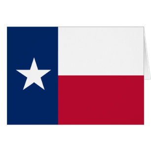 Cartão Bandeira do Estado do Texas