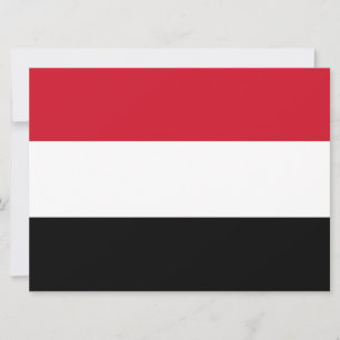 Cartão Bandeira do Iémen