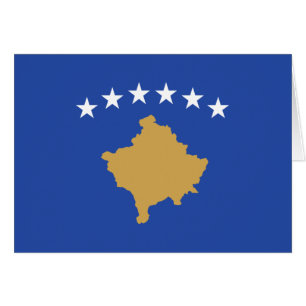 Cartão Bandeira do Kosovo