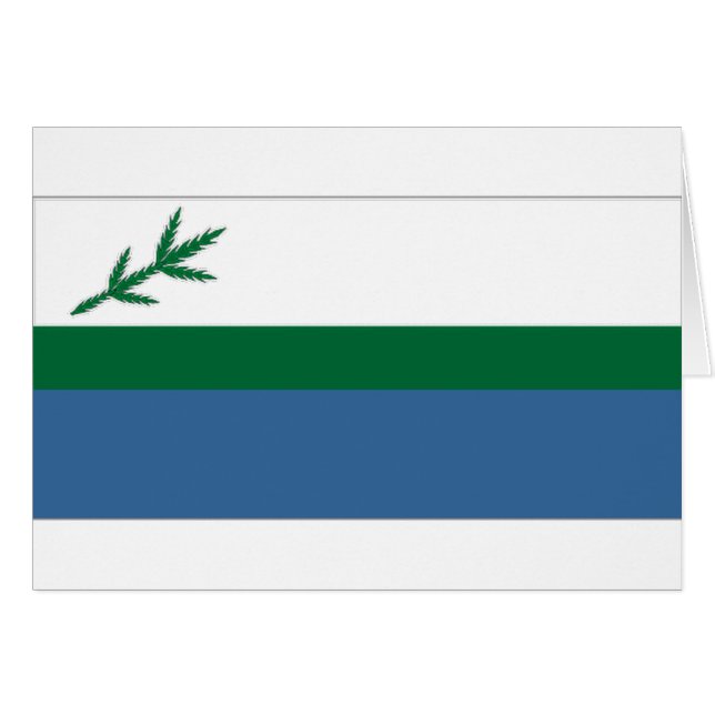Cartão Bandeira do local de Canadá Labrador (Frente Horizontal)