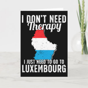 Cartão Bandeira do Luxemburgo I Férias Luxemburgo