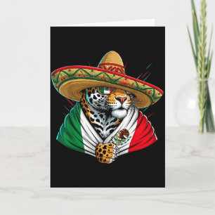 Cartão Bandeira do México Orgulho Mexicano Raízes Mexican