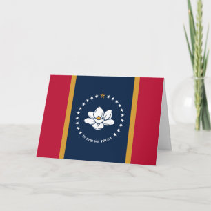 Cartão Bandeira do Mississippi, Bandeira do Mississippi