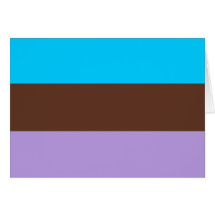 Cartão Bandeira do Orgulho Androsexual