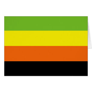 Cartão Bandeira do Orgulho Aromântico