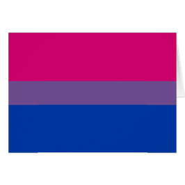 Cartão Bandeira do Orgulho Bissexual