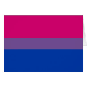 Cartão Bandeira do Orgulho Bissexual