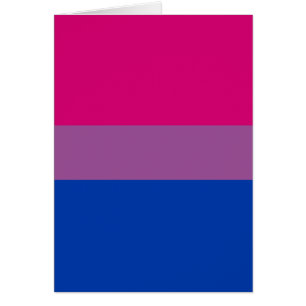 Cartão Bandeira do Orgulho Bissexual