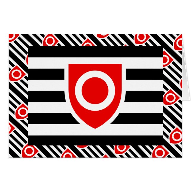 Cartão Bandeira do Orgulho da Propriedade (Frente Horizontal)