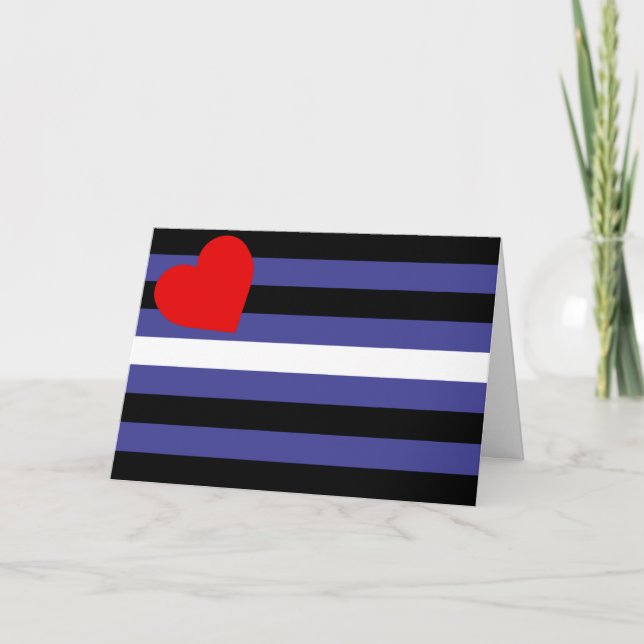 Cartão Bandeira do Orgulho de Couro (Frente)