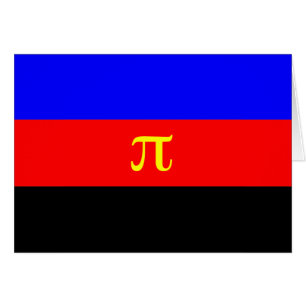 Cartão Bandeira do orgulho de Polyamory