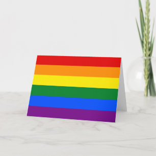 Cartão Bandeira do orgulho LGBT