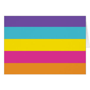 Cartão Bandeira do Orgulho Não Binário de Gênero