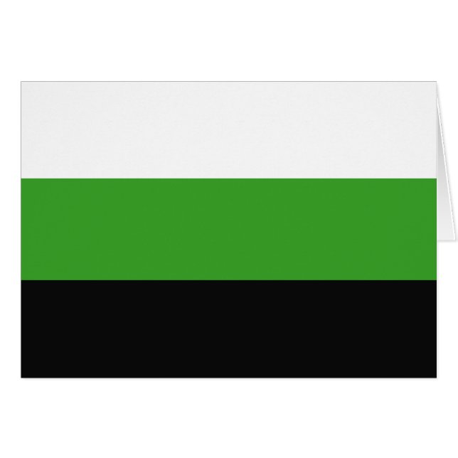 Cartão Bandeira do Orgulho Neutrois (Frente Horizontal)