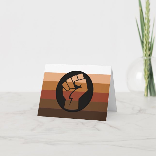 Cartão Bandeira do Orgulho POC (Frente)