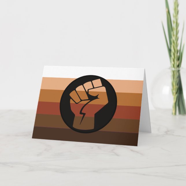 Cartão Bandeira do Orgulho POC (Frente)