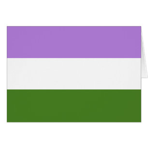 Cartão Bandeira do Orgulho Queer