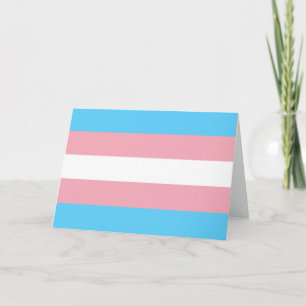 Cartão Bandeira do Orgulho Trans (Orgulho Transgênero)