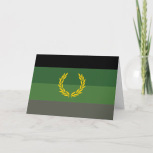 Cartão Bandeira do Orgulho Uniforme Militar