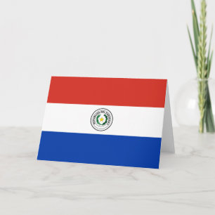 Cartão Bandeira do Paraguai