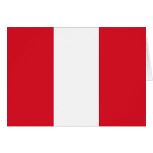 Cartão Bandeira do Peru